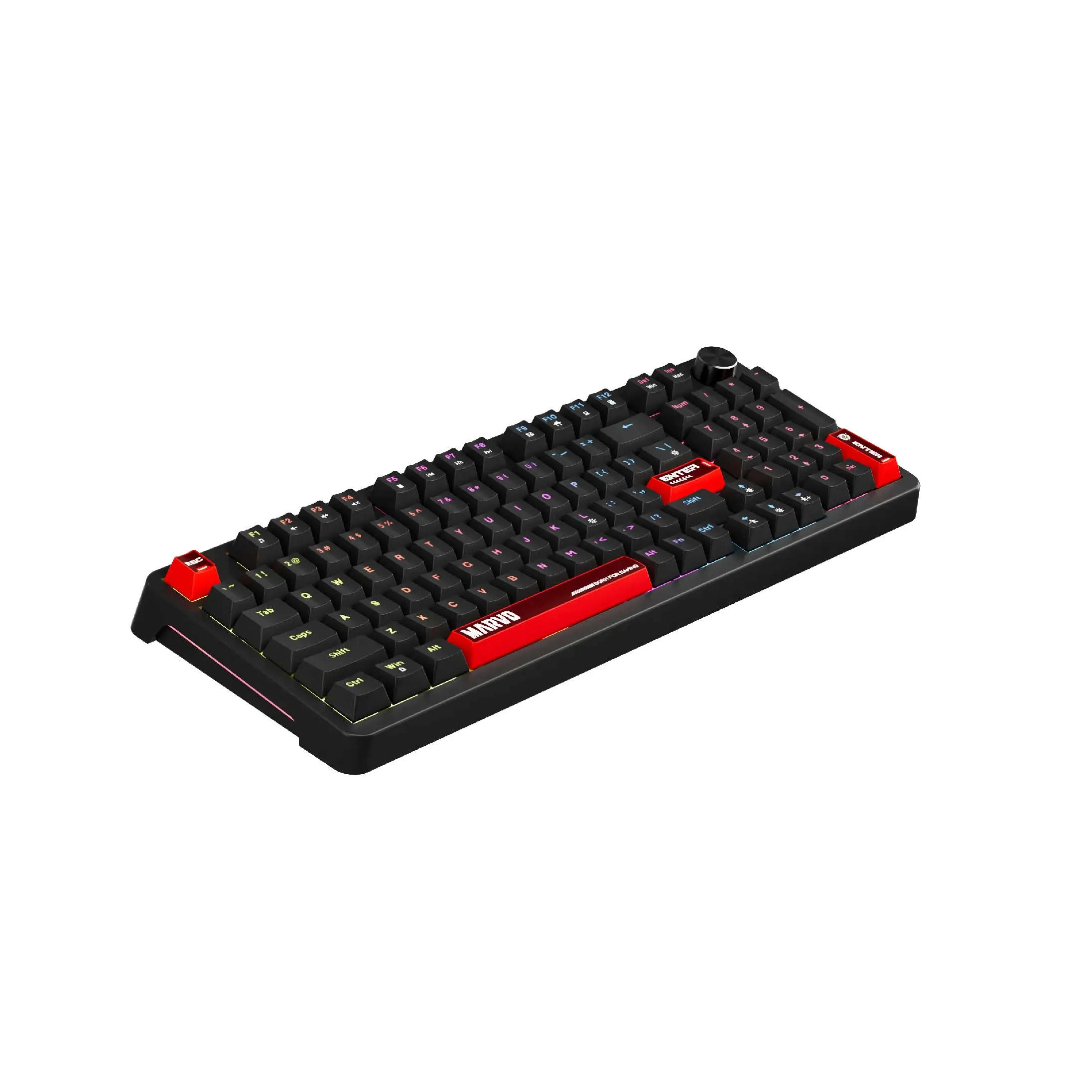 Marvo геймърска механична клавиатура Gaming Mechanical Keyboard Arma 98 KG937 - 1K, TNT Peach Switches [Linear], (English US) - image 4
