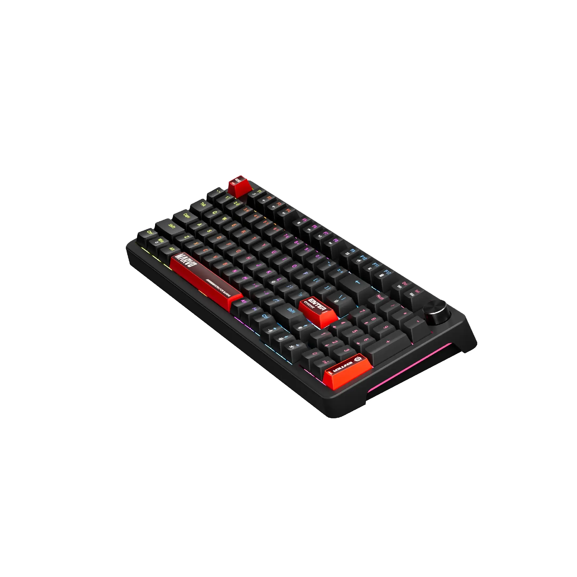 Marvo геймърска механична клавиатура Gaming Mechanical Keyboard Arma 98 KG937 - 1K, TNT Peach Switches [Linear], (English US) - image 6