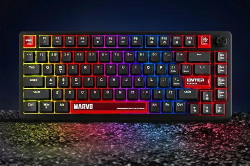 Marvo геймърска механична клавиатура Gaming Mechanical Keyboard Arma 82 KG936 - 1K, TNT Peach Switches [Linear], (English US) - image 11