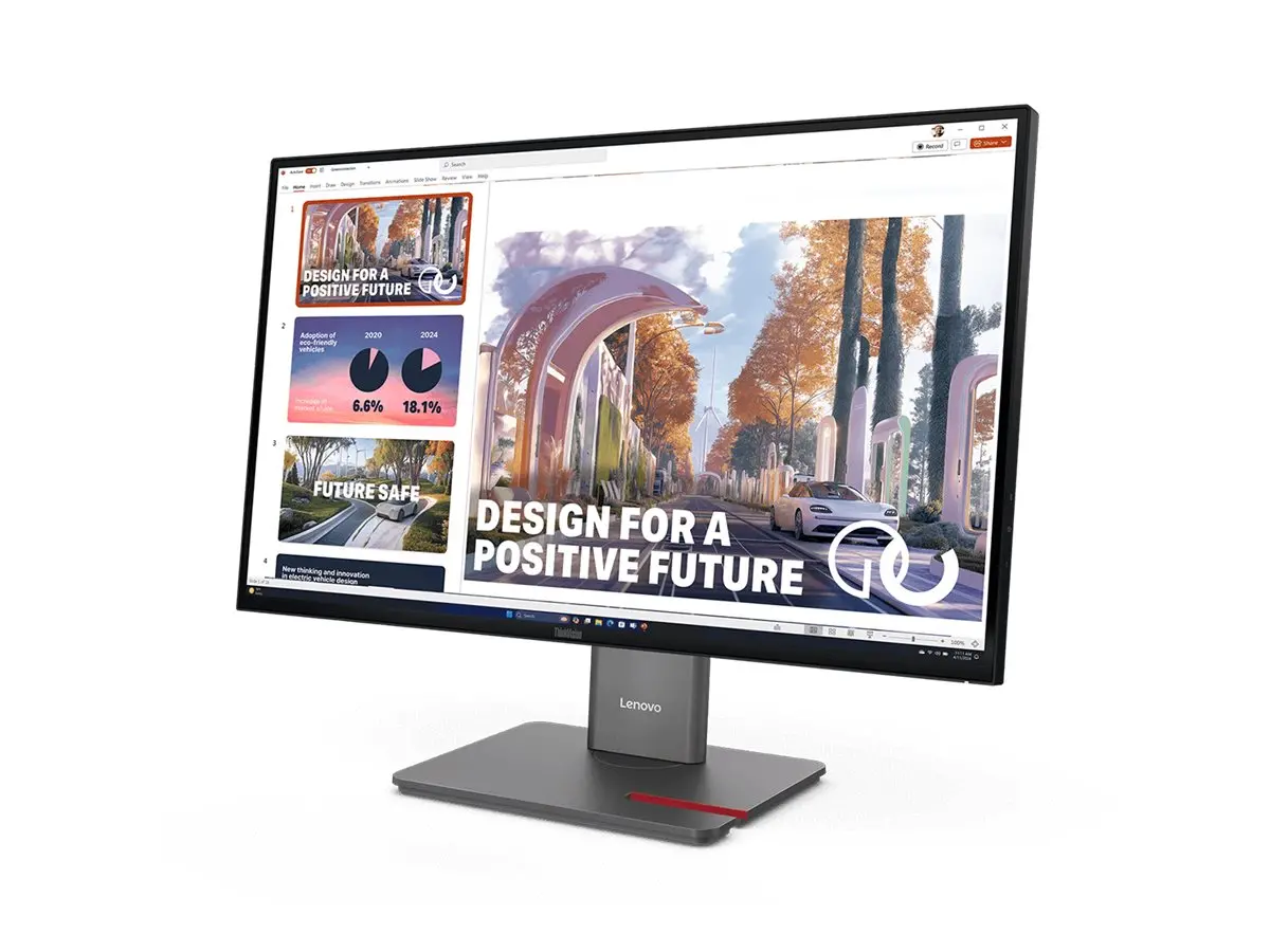 Монитор, Lenovo ThinkVision E27Q-40 27" IPS, WLED, 2560x1440, 16:9, 100Hz, 4ms, 350 cd/m2, 1500:1, Speakers 2Wx2, HDMI, DP, Tilt, Swivel, Pivot, Height Adjust Stand - image 1