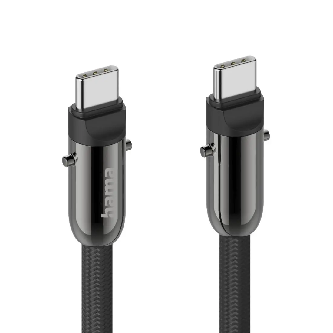 Hama Καλώδιο φόρτισης, USB-C, 2 σε 1 με σύνδεση για τηλέφωνο, 1.2 m, μαύρο - image 11