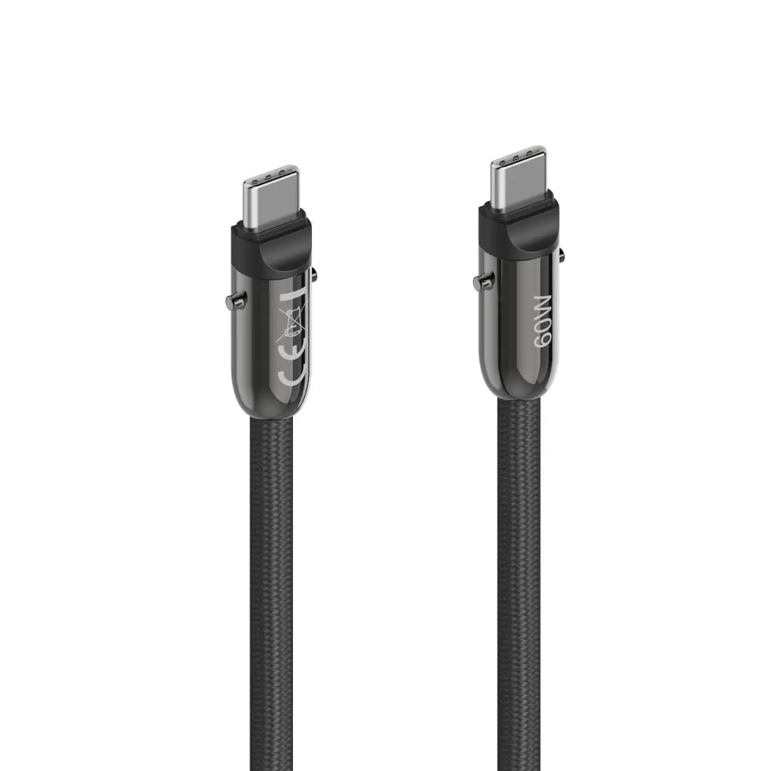 Hama Кабел за зареждане, USB-C, 2 в 1 с връзка за телефон, 1.2 m, черен - image 2