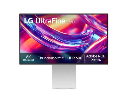 Монитор, LG 32U990A-S, 31.5" UltraFine EVO 6K Nano IPS, 5ms, 450 cd/m2, 2000:1, 6K (6144 x 3456), HDR 600, Adobe 99.5% , PD 96W, USB, HDMI 2.1, Thunderbolt 5x2, DP, Speaker 5Wx2, PIP, PBP, LG Switch, Reader Mode, Tilt/Height/Pivot/, Black