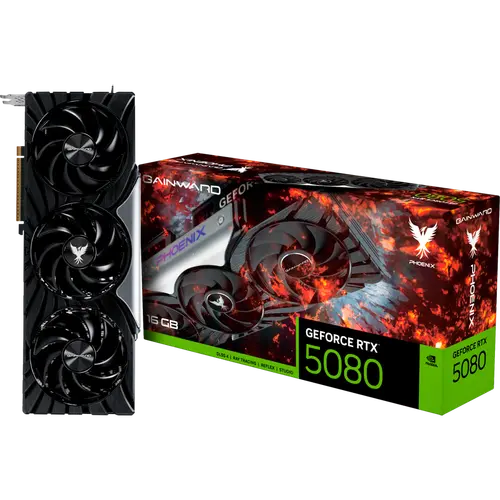 Gainward GeForce RTX 5080 Phoenix 16GB GDDR7, 256 bit, 1x HDMI 21b, 3x DP 21b, 3 Fan, 1x 16pin pwr connector, 850W, 331.9 x 133.1 x 60 mm, - image 8