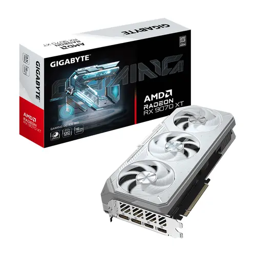 Видео карта GIGABYTE RADEON RX 9070 XT GAMING OC ICE 16GB GDDR6 - image 8