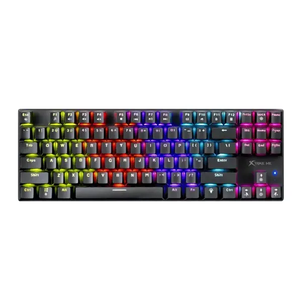 Xtrike ME gaming μηχανικό πληκτρολόγιο, Gaming μηχανικό πληκτρολόγιο 87 πλήκτρων TKL - GK-989 - κόκκινοι διακόπτες (αγγλικά US)