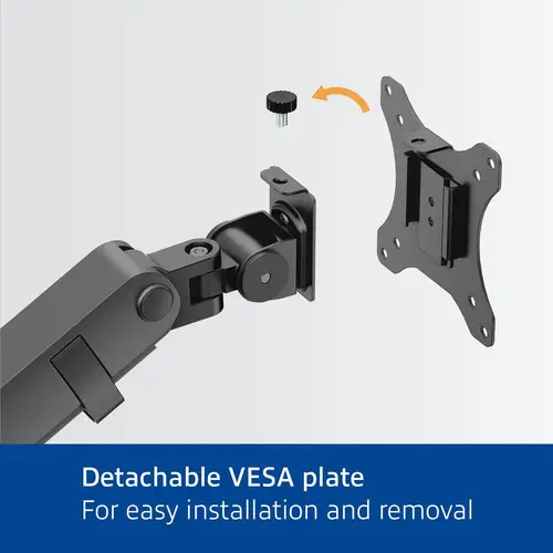 ACT Стойка за монитор макс. 40" с едно рамо, пружинен механизъм, до 12кг - image 12