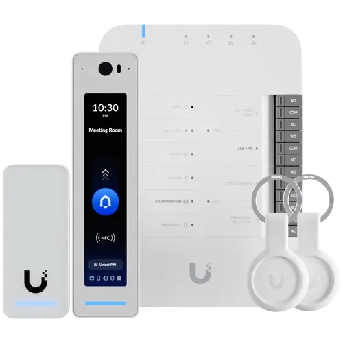Αναγνώστης Ubiquiti UA-G3-SK-Pro, σετ αναγνώστη NFC και θυροτηλεφώνου, hub, ετικέτες - 1