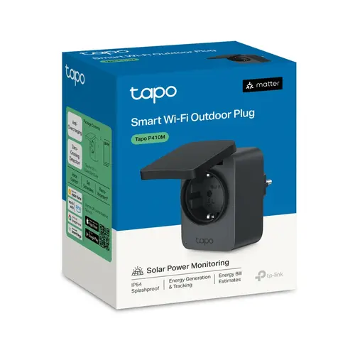 Έξυπνη πρίζα TP-LINK Tapo P410M, Wi-Fi, 3680W, IP54, εξωτερικού χώρου - 11