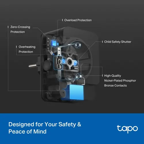 Управляем контакт TP-LINK Tapo P410M, Wi-Fi, 3680W, IP54, външен - image 7