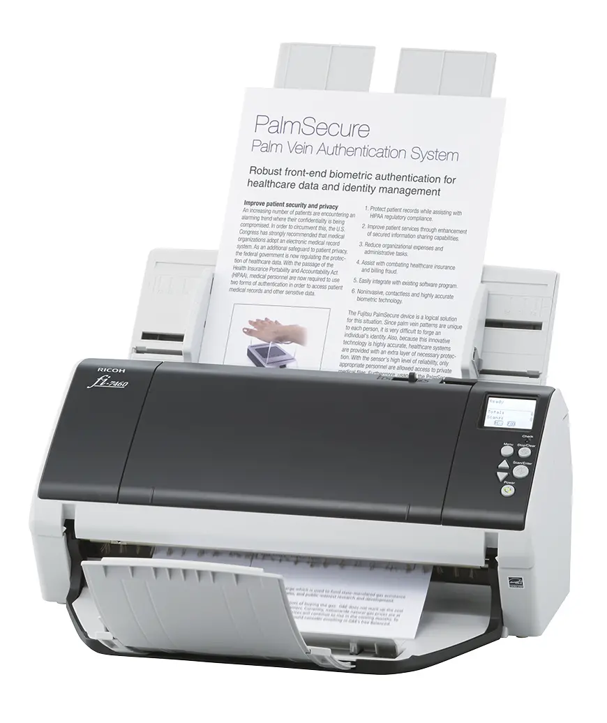 Документен скенер мрежов Ricoh fi-7460, A3,Duplex ADF, 60ppm/120ipm,USB 3.0 - image 1