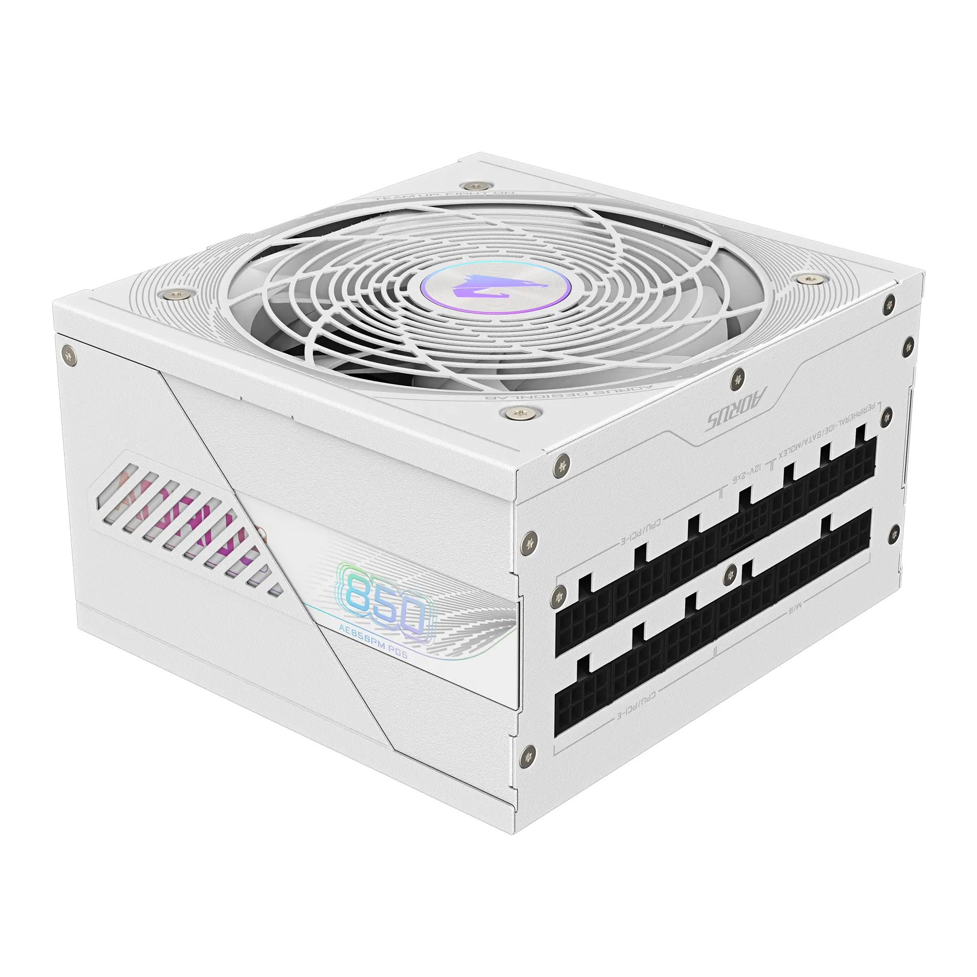 Захранващ блок Gigabyte AORUS ELITE P850W ICE 80+ Platinum, PCIe 5.1 - image 2