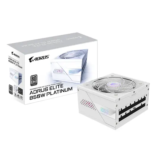 Захранващ блок Gigabyte AORUS ELITE P850W ICE 80+ Platinum, PCIe 5.1 - image 6