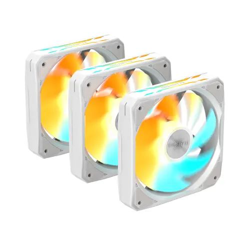 Комплект вентилатори 3-Pack GIGABYTE AORUS EZ CHAIN FAN 120 ICE, 120x120x25mm ARGB - image 1