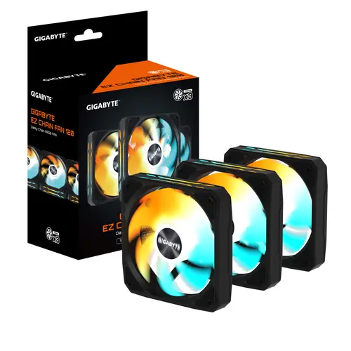 Комплект вентилатори 3-Pack GIGABYTE AORUS EZ CHAIN FAN 120, 120x120x25mm ARGB - image 6