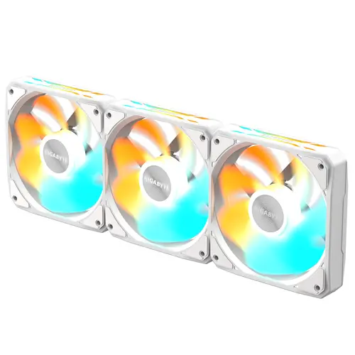 Комплект вентилатори 3-Pack GIGABYTE AORUS EZ CHAIN RVS FAN 120 ICE, 120x120x25mm ARGB - image 2