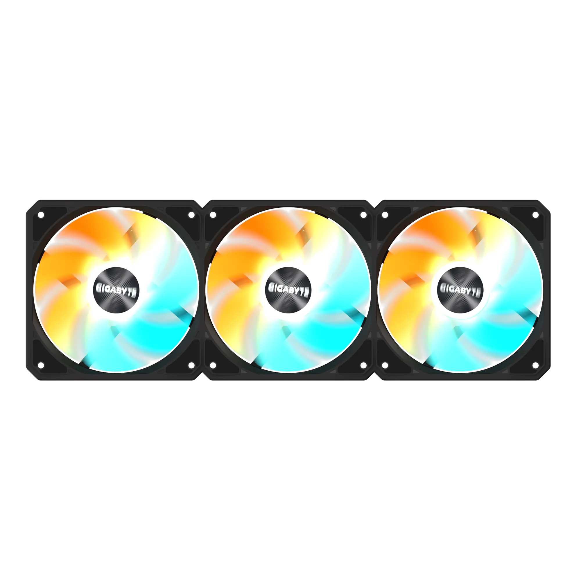Комплект вентилатори 3-Pack GIGABYTE AORUS EZ CHAIN RVS FAN 120 - 120x120x25mm ARGB - image 4