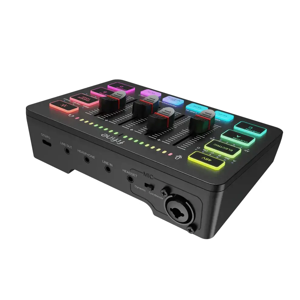 Μίκτης ήχου FIFINE SC3 RGB Audio Interface - Μαύρο - image 4