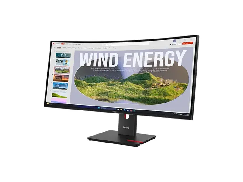 LENOVO ThinkVision T34WD-40 34inch 3440x1440 Curved VA 120Hz USB-C docking 96W Mirror power button Epeat Gold TCO10 - image 1