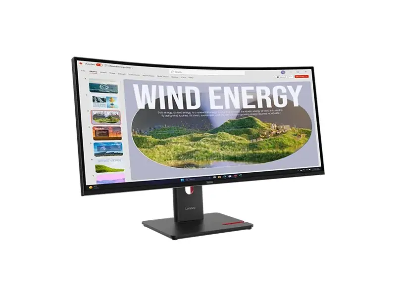 LENOVO ThinkVision T34WD-40 34inch 3440x1440 Curved VA 120Hz USB-C docking 96W Mirror power button Epeat Gold TCO10 - image 3