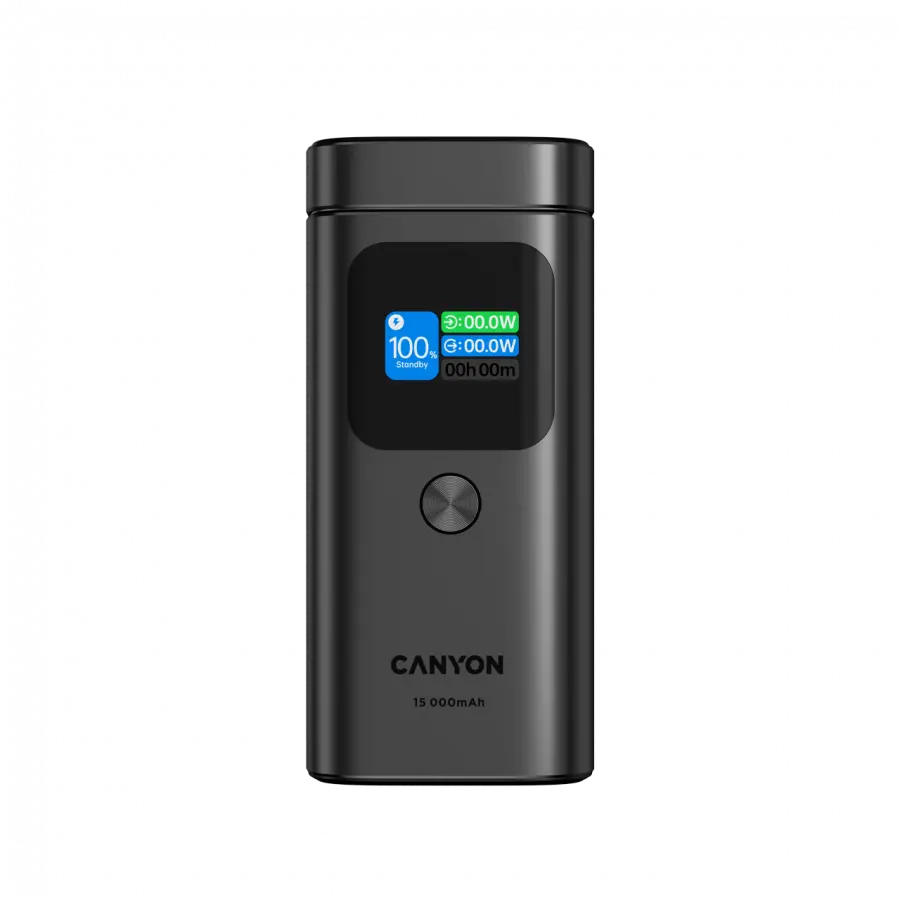 CANYON Qi2 magnetic power bank OnPower 150 15000mAh Aluminium Dark grey - image 2