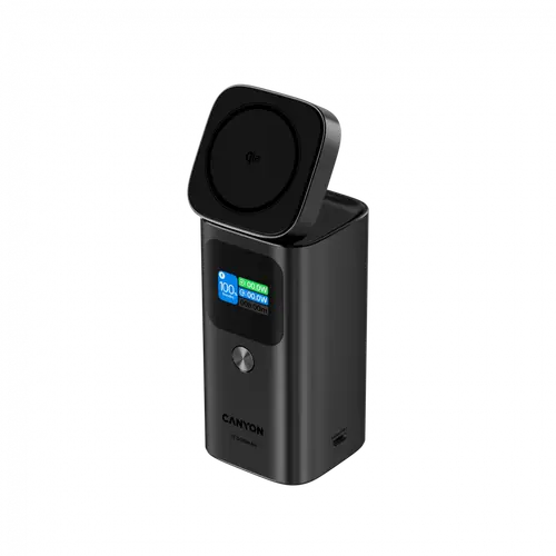 CANYON Qi2 magnetic power bank OnPower 150 15000mAh Aluminium Dark grey