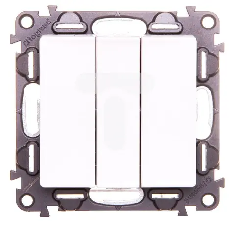 ТРОЕН ЕДНОПОЛЮСЕН КЛЮЧ 10 AX 250 V~ VALENA LIFE LEGRAND - БЯЛ