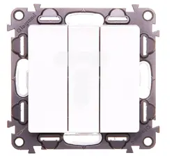 ТРОЕН ЕДНОПОЛЮСЕН КЛЮЧ 10 AX 250 V~ VALENA LIFE LEGRAND - БЯЛ