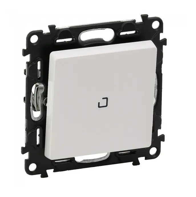 Întrerupător monopolar 10 AX 250 V~ cu indicator - alb