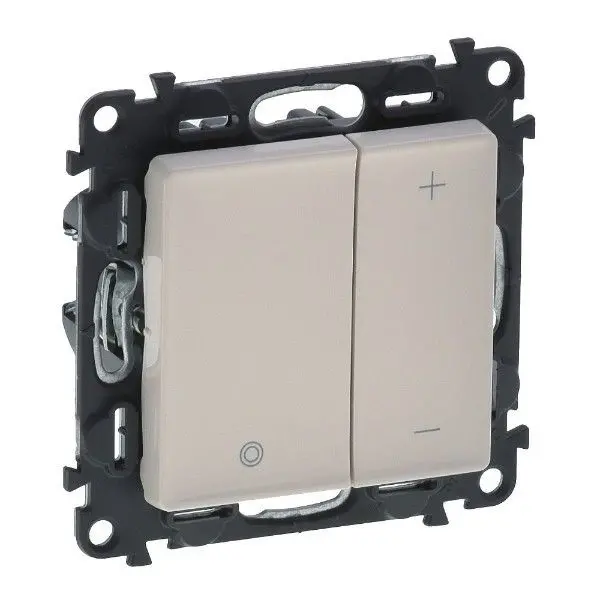 ДИМЕР БУТОНЕН Rx3-400W Lx3-400VA LEDx3-75W VALENA LIFE LEGRAND - КРЕМ xxхх