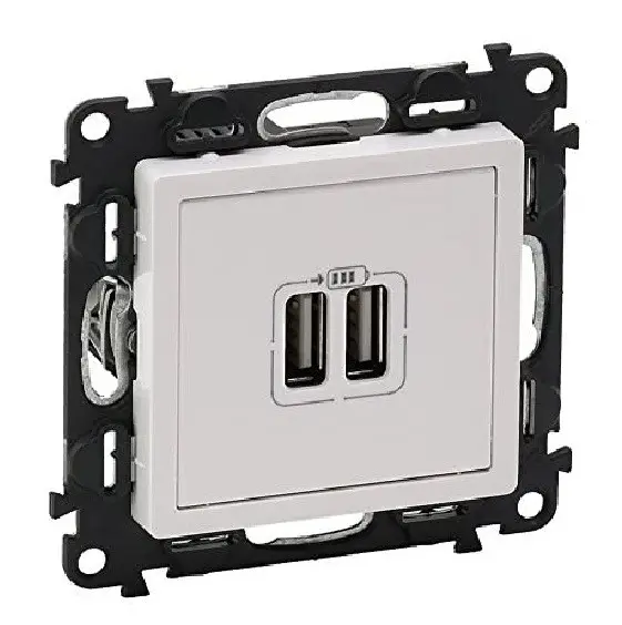 PRIZĂ 2xUSB DE ÎNCĂRCARE VALENA LIFE LEGRAND - ALB