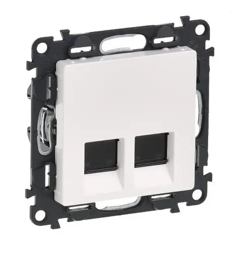 РОЗЕТКА 2xRJ45 CAT 5E. UTP VALENA LIFE LEGRAND - БЯЛ