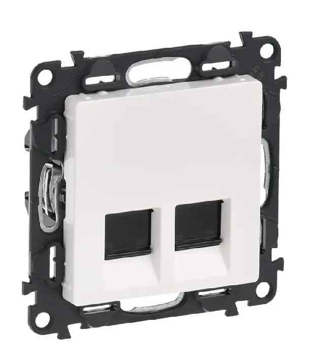 РОЗЕТКА 2xRJ45 CAT 5E. FTP VALENA LIFE LEGRAND - БЯЛ