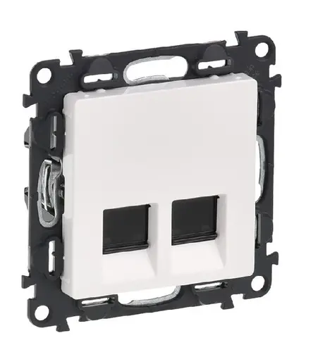 РОЗЕТКА 2xRJ45 CAT 5E. FTP VALENA LIFE LEGRAND - БЯЛ