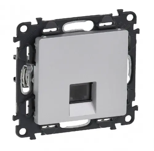 ТЕЛЕФОННА РОЗЕТКА RJ 11 VALENA LIFE LEGRAND - АЛУМИНИЙ