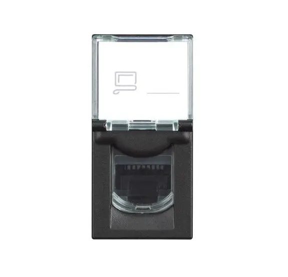 Priză RJ45 UTP CAT 5E 1 modul CLASSIA LEGRAND - negru