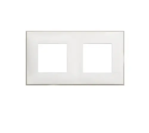 ДВОЙНА РАМКА R4802M2WS CLASSIA LEGRAND - БЯЛ САТЕН