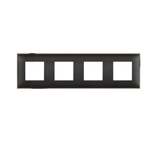 RAMĂ cuADRUPLĂ CLASSIA LEGRAND - NEGRU CU AURIU