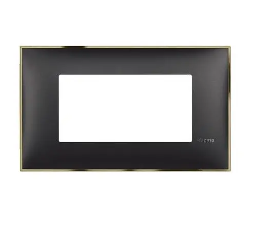 Ramă 4 module CLASSIA LEGRAND - negru cu auriu - 1