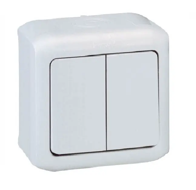 СЕРИЕН КЛЮЧ 10A ЗА ОТКРИТ МОНТАЖ FORIX LEGRAND - СИВ
