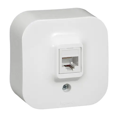 РОЗЕТКА RJ45 UTP КАТЕГОРИЯ 5Е ЗА ОТКРИТ МОНТАЖ FORIX LEGRAND - БЯЛ