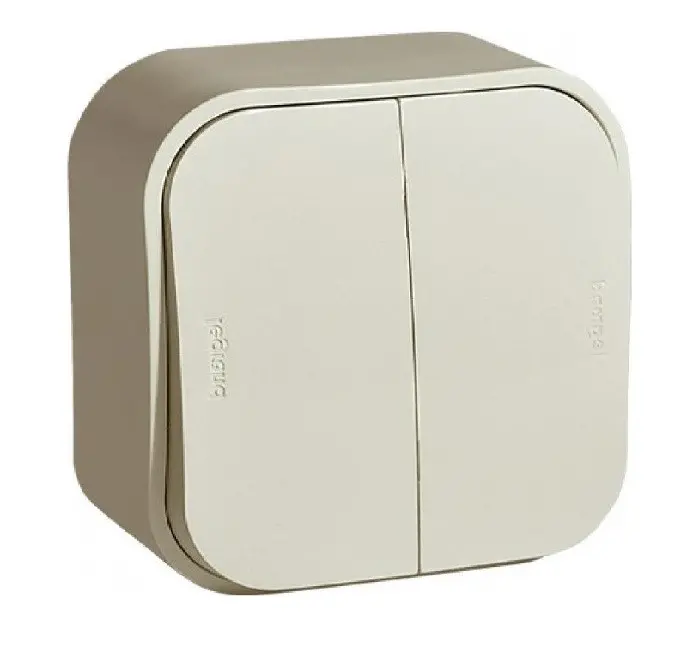 СЕРИЕН КЛЮЧ ЗА ОТКРИТ МОНТАЖ FORIX LEGRAND - КРЕМ - image 1