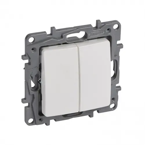 Buton automat serie 6 A 250 V~ NILOE LEGRAND - alb - 1