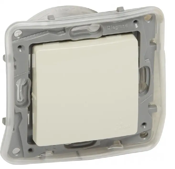 Întrerupător cu revenire (cap-scară) cu protecție IP44 NILOE LEGRAND - crem