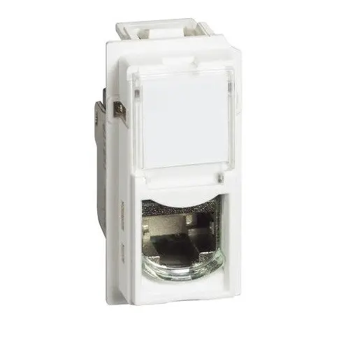 Πρίζα ενός modul RJ-45 UTP Κατηγορίας 6 LIVING NOW LEGRAND - Λευκό