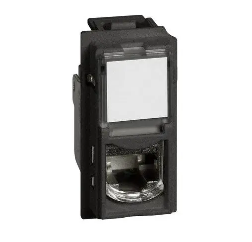 Priză cu un modul RJ-45 UTP Categoria 6 LIVING NOW LEGRAND - Negru