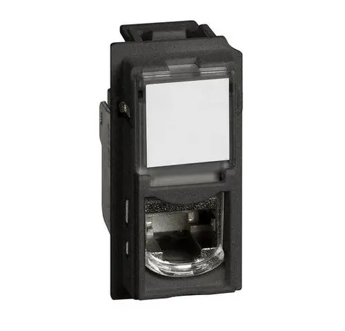 ЕДНОМОДУЛНА РОЗЕТКА RJ-45 UTP KATЕГОРИЯ 6 LIVING NOW LEGRAND - ЧЕРЕН