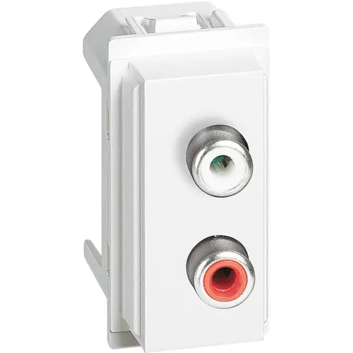 ДВОЕН RCA МОДУЛ 1М LN KW4269R LIVING NOW BITICINO - БЯЛ