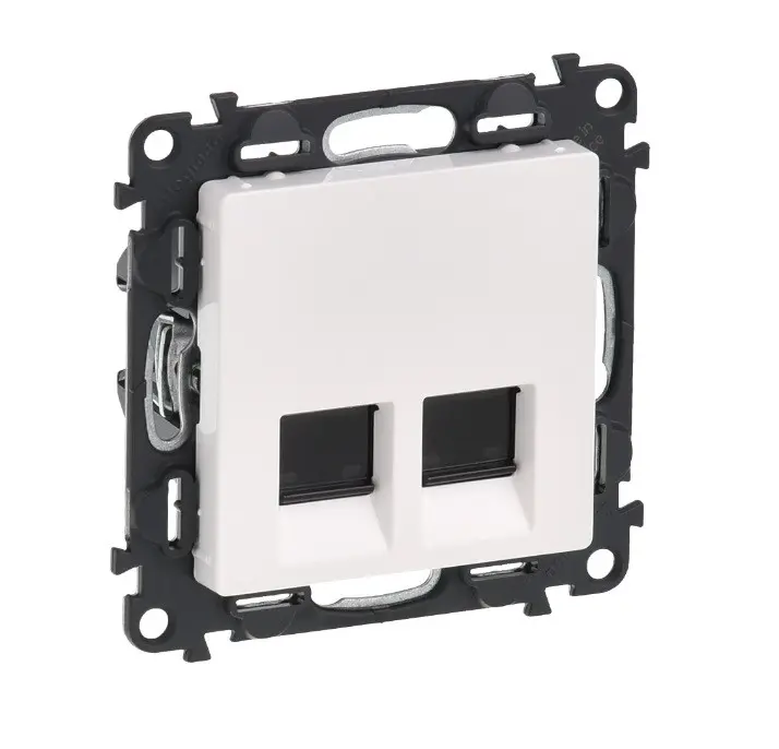 ВГРАДЕН МОНТАЖЕН МОДУЛ 2xRJ45 cat 6 STP VALENA LIFE LEGRAND - БЯЛ