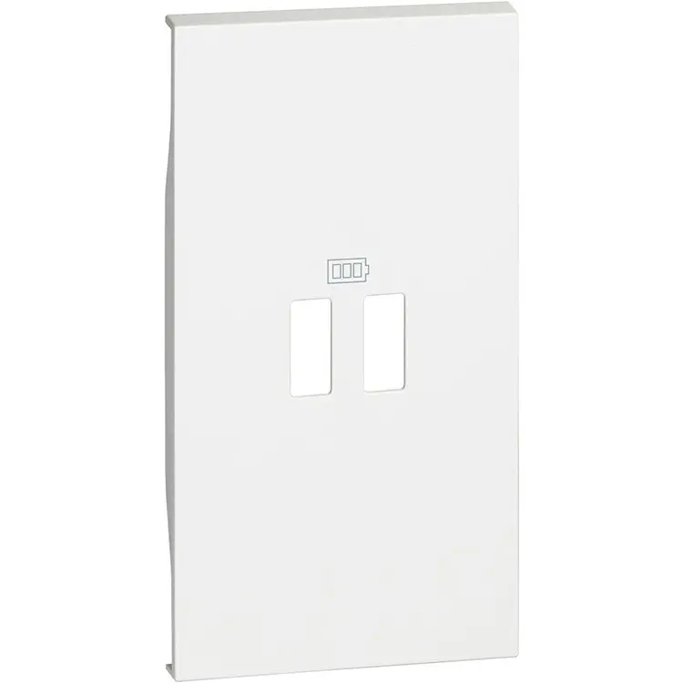 ЛИЦЕВ ПАНЕЛ USB 2M KW12C LIVING NOW BITICINO - БЯЛ